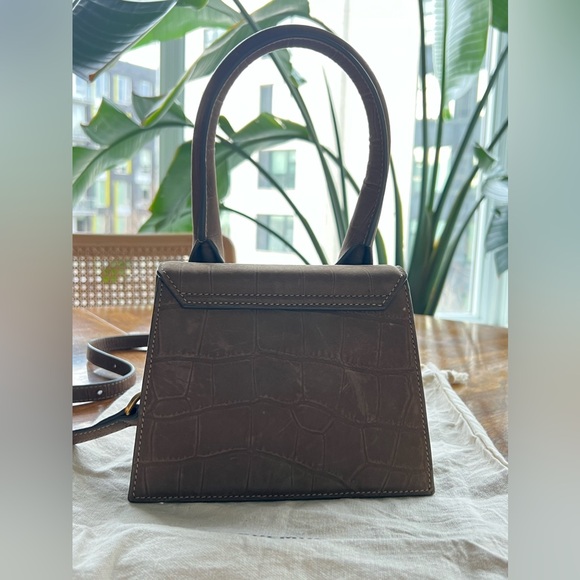 Authentic Jacquemus Le Chiquito Moyen - beige embossed - Picture 3 of 6